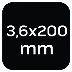 Opaski zaciskowe ogrodowe 3,6 x 200mm, 50 szt., brązowe