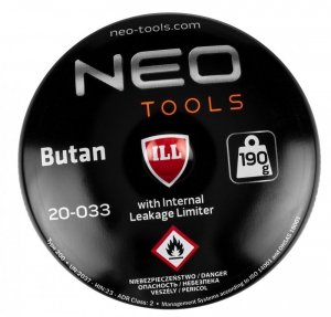 Nabój z gazem butan 190g, nabijany