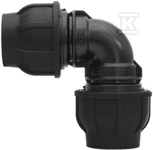 KOLANO ZACISK.PP 90ST.25X25 DO PE (SZT)