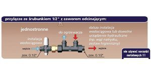 PRZYŁĄCZE CIŚNIEN Z JEDNYM ŚRUBUNKIE (SZT)