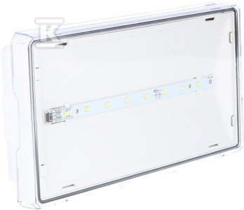 OPR.EXIT S IP65 LED 1W 3H 2-ZAD. PT BIA? (SZT)