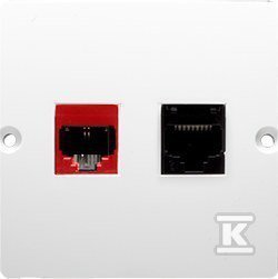 GN.KOMP.RJ45 K.5E+RJ12 WKĘ.BIAŁY BASIC (SZT)