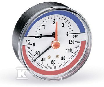 TERMOMANOM.F+R 818,120C,0-4 BAR,1/2&quot; TY? (SZT)
