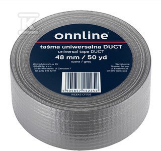 TAŚMA ONNLINE 48MM/50YD SZARA DUCT (SZT)