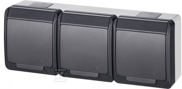 GN.3X2P+Z N/T IP44 ANTRACYT HERMES (SZT)