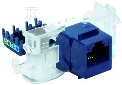 GNIAZDO UTP RJ45 KAT.5E  NIEBIES..BEZNAR (SZT)