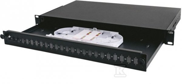 PANEL 19&quot; 1U 24XSC SX 1X KASETA SC-FL-01 (SZT)