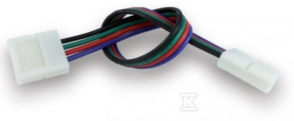 ZŁĄCZKA LED RGB 10MM TAŚMA-PRZEWÓD-T (SZT)