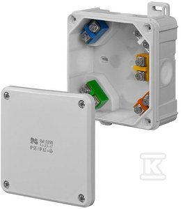 PUSZ.N/T IP55/65 WKŁAD 98X98X46 2K SZAR (SZT)