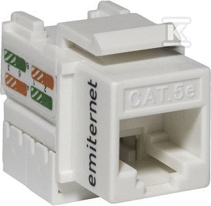 GNIAZDO UTP RJ45 KAT.5E KEYSTONE BIAŁY (SZT)