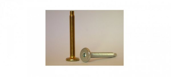 WKRĘT MEBLOWY OCYNKOWANY ŁEB PŁASKI 6*40MM (1 KG)