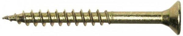 WKRĘT DO DREWNA OCYNK ŻÓŁTY NIEPEŁNY GWINT 5.0*80MM (2 STO)