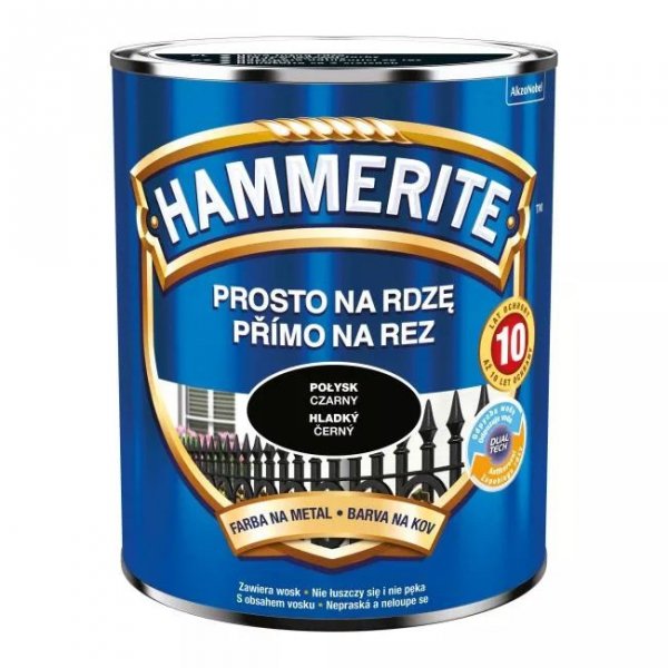 EMALIA HAMMERITE POŁYSK CZARNY 0,7L (1 SZT)
