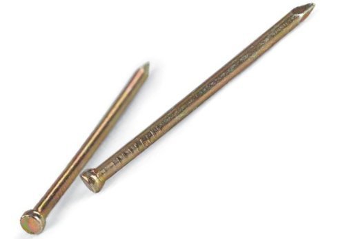 GWOŹDZIE STOLARSKIE ZP 2.5*60MM OCYNKOWANE NA ŻÓŁTO (5 KG)
