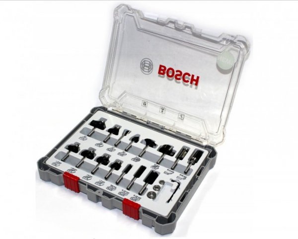 ZESTAW FREZÓW 15 SZT. MIX UCHWYT 6MM (1 KPL)