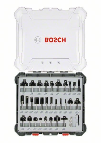 ZESTAW FREZÓW 30 SZT. UCHWYT 6MM (1 KPL)