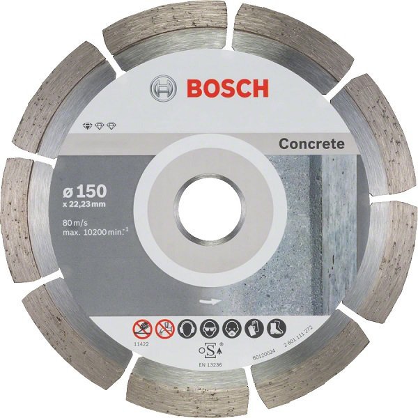 TARCZA DIAMENTOWA SEGMENTOWA CONCRETE 150*22.3*2.0 10P (1 SZT)
