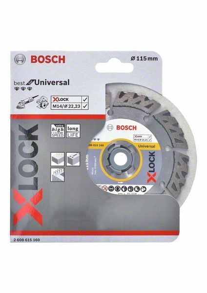TARCZA DIAMENTOWA UNIWERSAL 115*2 X-LOCK (1 SZT)