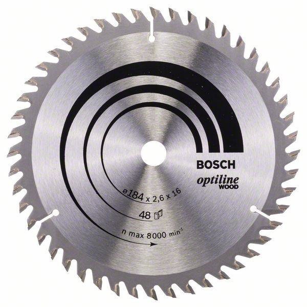 PIŁA TARCZOWA H OPTILINE WOOD 184*2.6*16/Z48 (1 SZT)