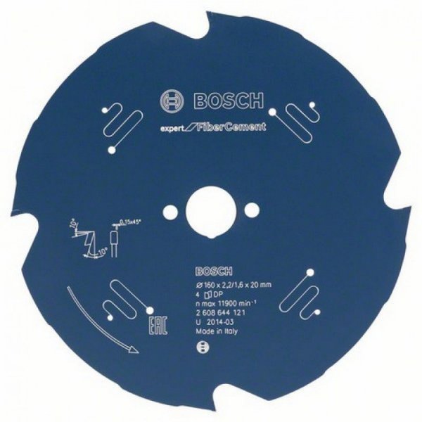 TARCZA PILARSKA EXPERT FOR CEMENT 160*20*2.2MM 4T (1 SZT)