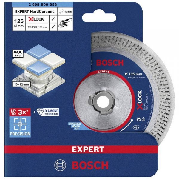 TARCZA DIAMENTOWA EXPERT HARD CERAMIC 125*1.4 X-LOCK (1 SZT)