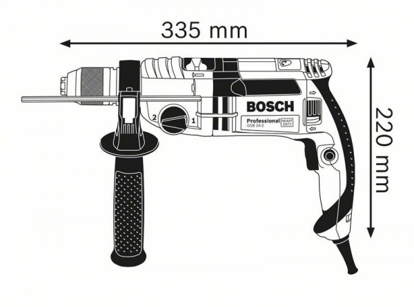 WIERTARKA UDAROWA GSB 24-2 SUW 1100W (1 SZT)