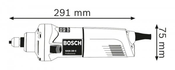 SZLIFIERKA PROSTA GGS 28 C 600W (1 SZT)