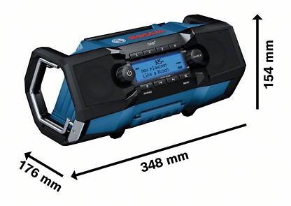 RADIO AKUMULATOROWE GPB 18V-2 SC DAB+/FM 0*AH (1 SZT)
