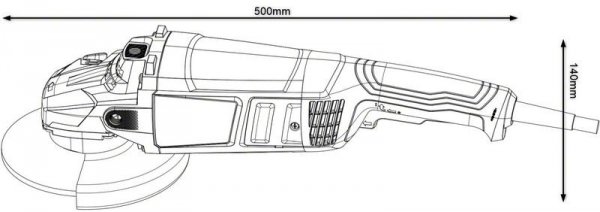 SZLIFIERKA KĄTOWA 230MM GWS 2200W (1 SZT)