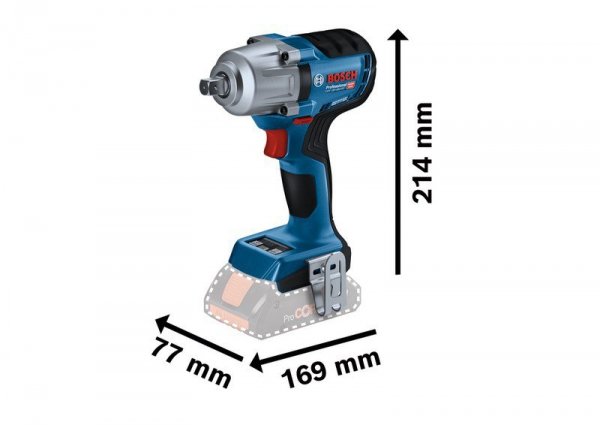 KLUCZ UDAROWY AKUMULATOROWY 1/2&#039;&#039; GDS 18V-450PC 2*4.0AH (1 SZT)