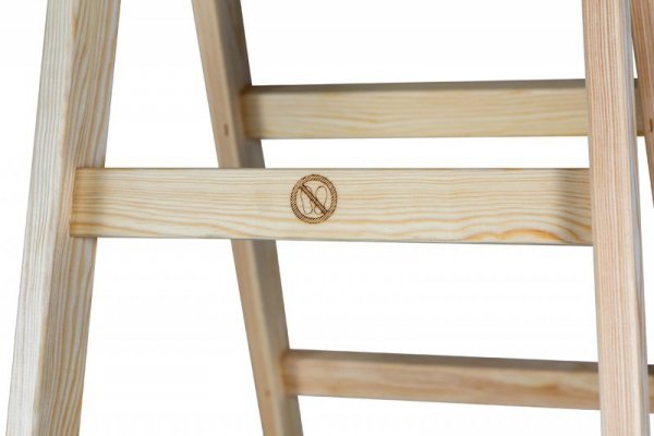 DRABINA DREWNIANA BRAKET STANDARD 2X7 SZCZEBLI 211CM (1 SZT)