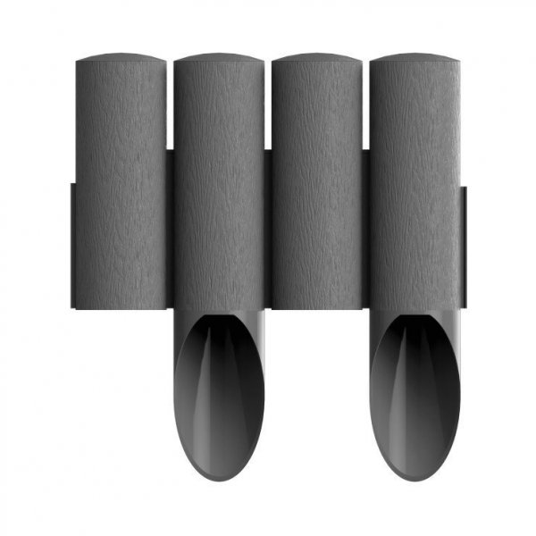 PALISADA OGRODOWA  STANDARD14,5CM*2,3MB GRAFITOWA (1 SZT)