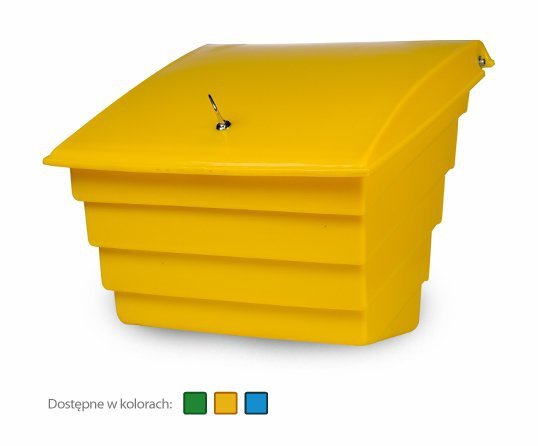 POJEMNIK NA PIACH/SÓL 250L ŻÓŁTY (1 SZT)