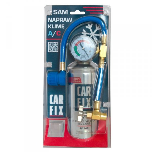 GAZ ZESTAW 5IN1 235G R134A AUTA 1995-2016 + PRZEWÓD CIŚN. (1 SZT)
