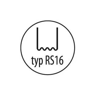 ZSZYWKI 0.6MM RS16 DO PLASTIKU 100 SZT. (1 OP)