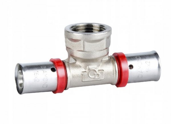 TRÓJNIK ZAPR. EN 1254-8, 3/4X20X20.DZ. PEX-AL-PEX CHROM (1 SZT)