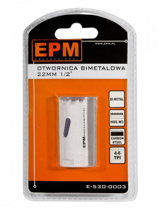 OTWORNICA BI-METALOWA 22MM UCHWYT 1/2&#039;&#039; (1 SZT)
