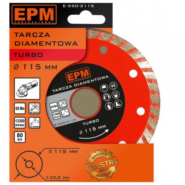 TARCZA DIAMENTOWA TURBO 250MM (1 SZT)