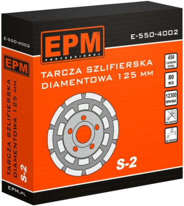 TARCZA DIAMENTOWA SZLIFIERSKA 125MM (1 SZT)