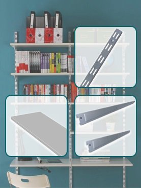 LISTWA ŚCIENNA PODWÓJNA BRAKET PLATINUM 50CM (1 SZT)