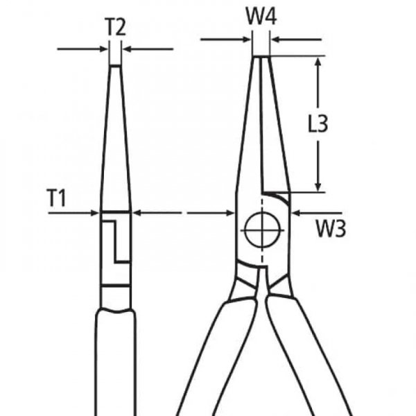 SZCZYPCE TNĄCE PÓŁOKRĄGŁE 140MM (1 SZT)