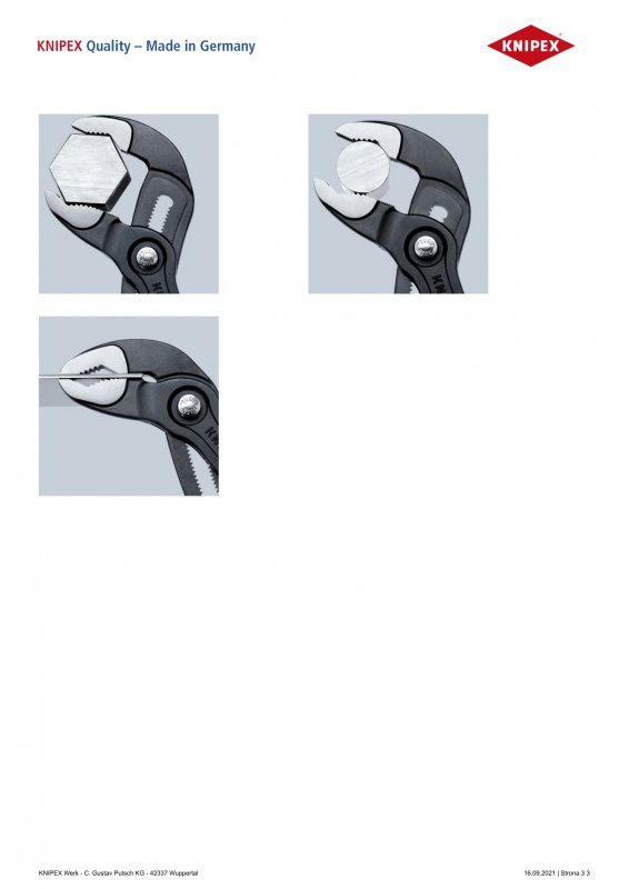 SZCZYPCE DO RUR COBRA 250MM (1 SZT)