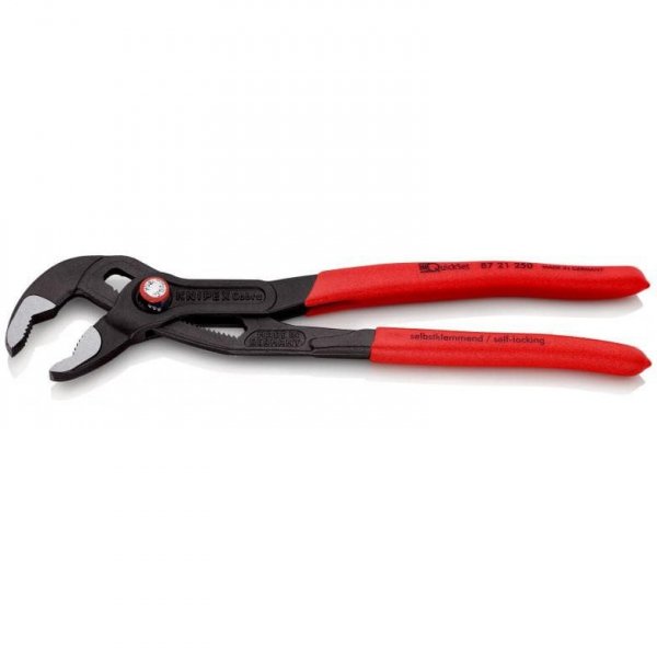 SZCZYPCE NASTAWNE DO RUR COBRA QUICKSET 250MM, (1 SZT)