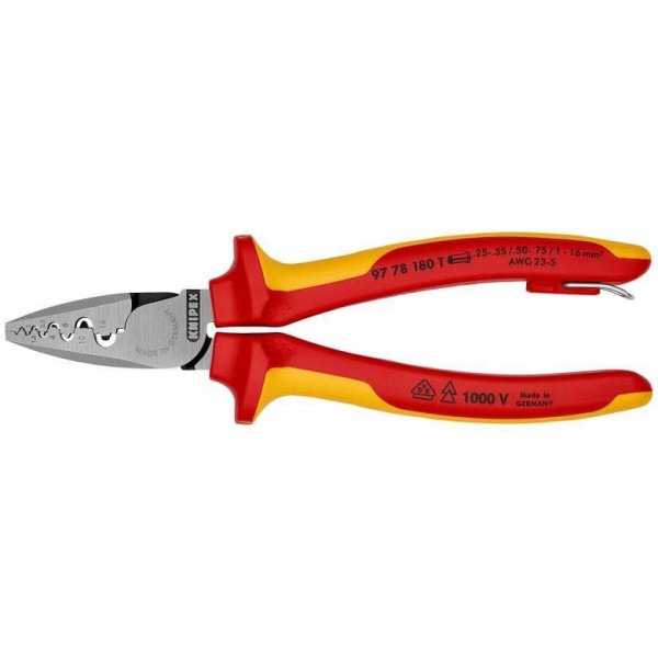 SZCZYPCE DO ZAGNIATANIA TULEJEK KABLOWYCH 180MM (1 SZT)