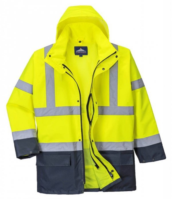 KURTKA OSTRZEGAWCZA OCIEPLANA S766YNR HI-VIS 5W1 XXL (1 SZT)