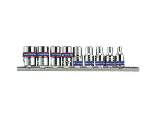 KOMPLET NASADEK 1/4 6-KĄTNE 9 SZTUK 4-13MM BLISTER (1 KPL)