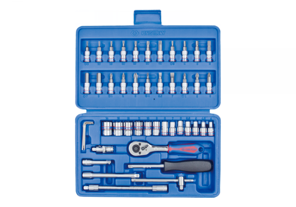ZESTAW NASADEK 1/4&#039;&#039; Z AKCESORIAMI 46CZ. (1 KPL)
