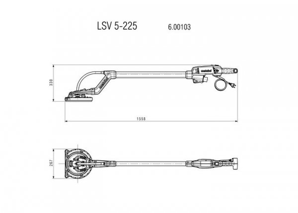 SZLIFIERKA ŻYRAFA DO GIPSU LSV 5-225 (1 SZT)