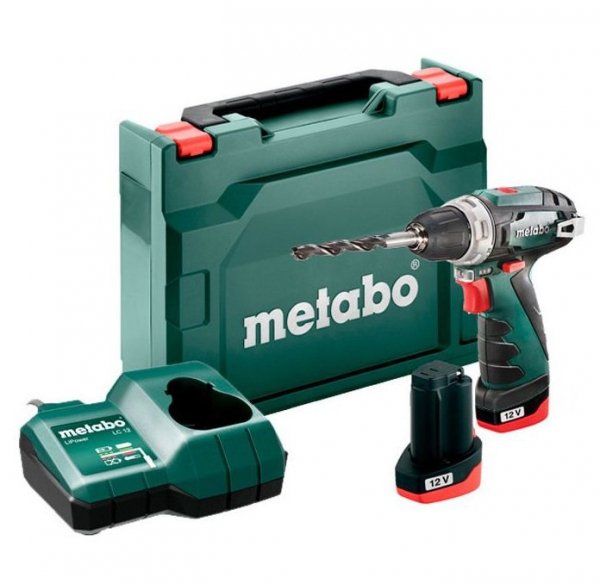 WIERTARKO-WKRĘTARKA AKUMULATOROWA 12V POWERMAXX BS 2*2.0AH (1 SZT)