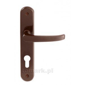 KLAMKA MALOWANA BRĄZOWA 90MM NA KLUCZ (1 SZT)